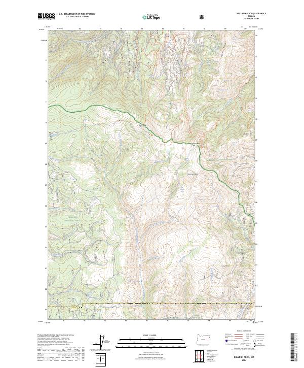 Bullrun Rock topographic map thumbnail