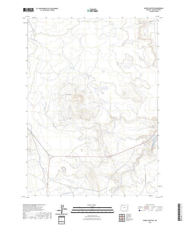 Burns Junction topographic map thumbnail