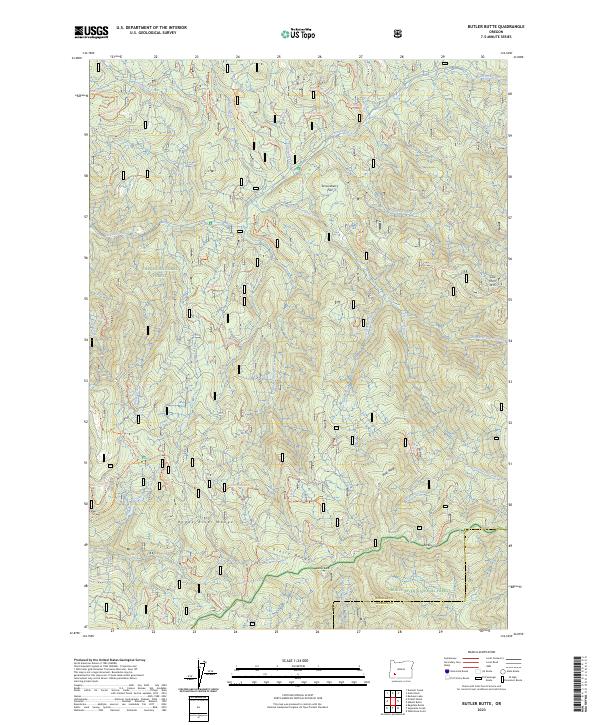 Butler Butte 2023 topographic map thumbnail