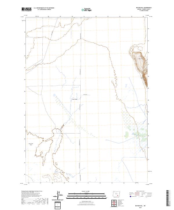 Butler Hill topographic map thumbnail