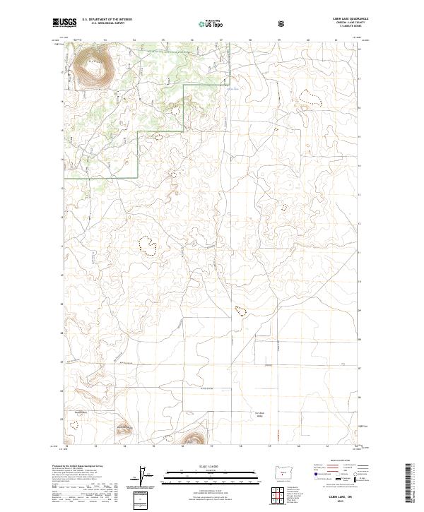 Cabin Lake topographic map thumbnail