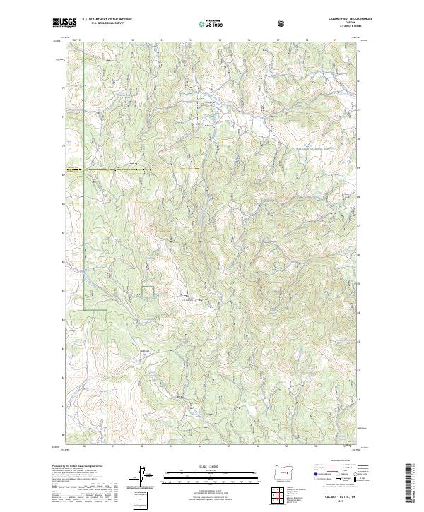 Calamity Butte topographic map thumbnail