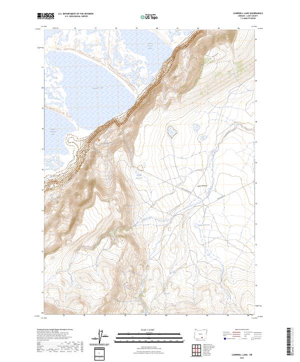 Campbell Lake topographic map thumbnail