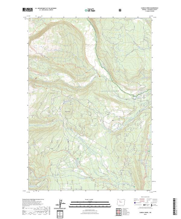 Candle Creek topographic map thumbnail