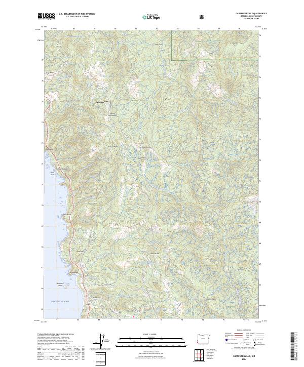 Carpenterville topographic map thumbnail