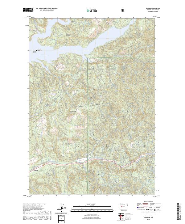 Cascadia topographic map thumbnail