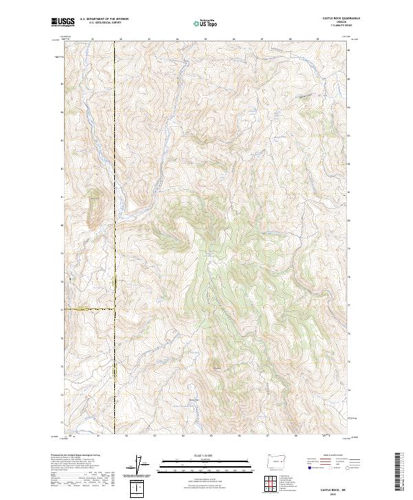 Castle Rock topographic map thumbnail