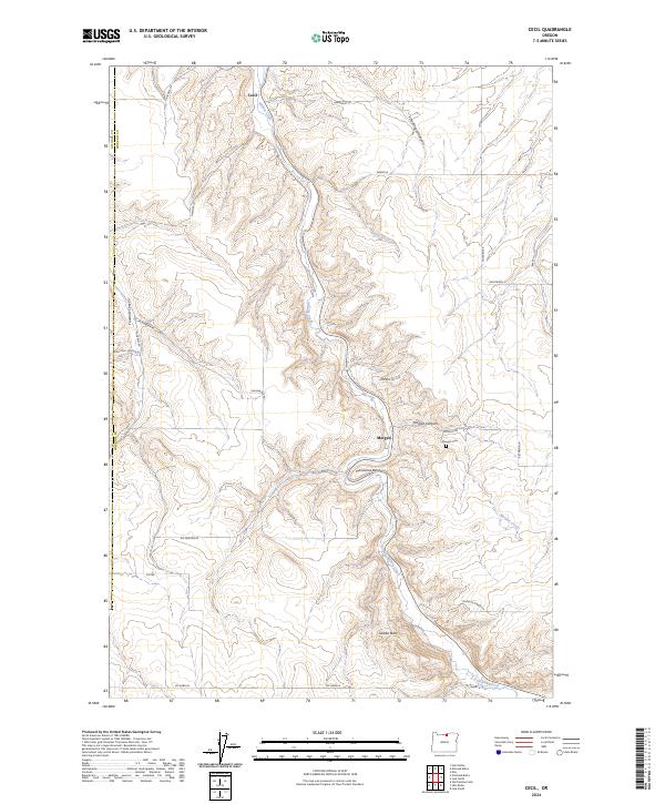 Cecil topographic map thumbnail