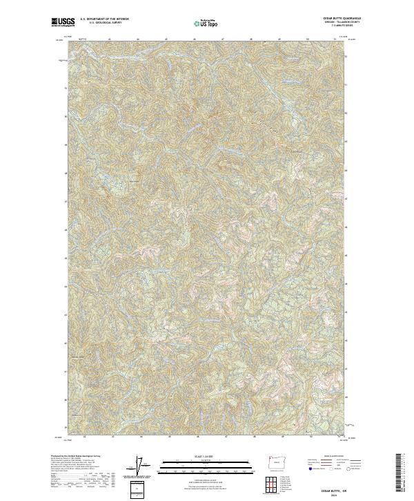 Cedar Butte topographic map thumbnail