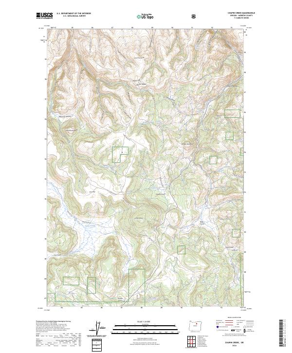 Chapin Creek topographic map thumbnail