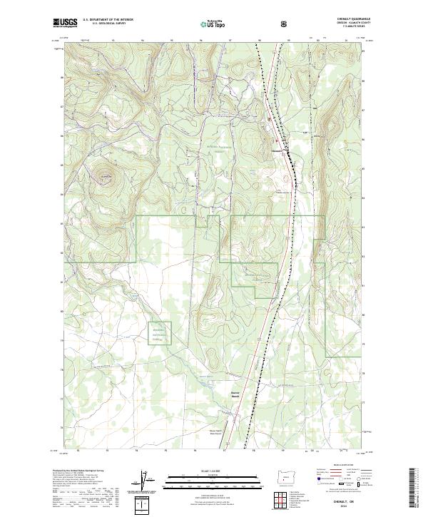 Chemult topographic map thumbnail
