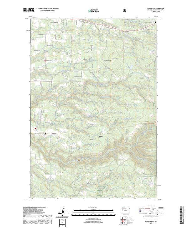 Cherryville 2023 topographic map thumbnail