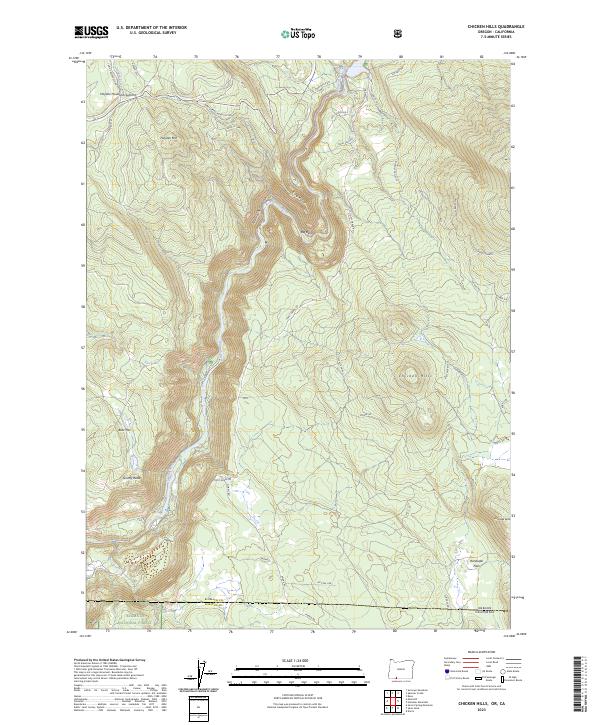 Chicken Hills topographic map thumbnail
