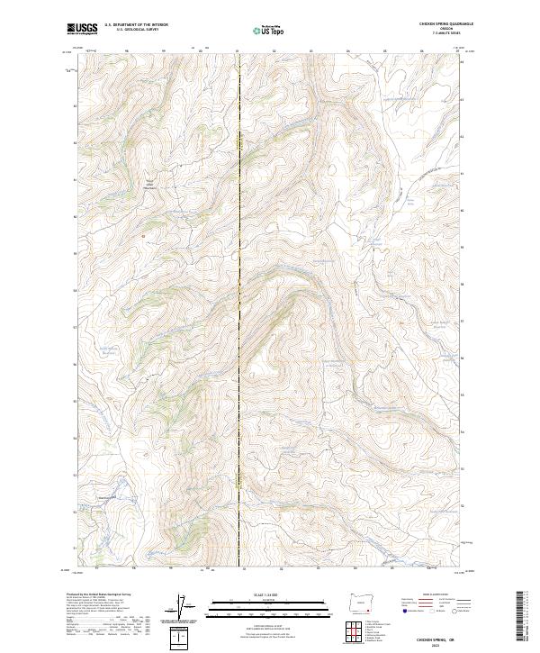 Chicken Spring topographic map thumbnail