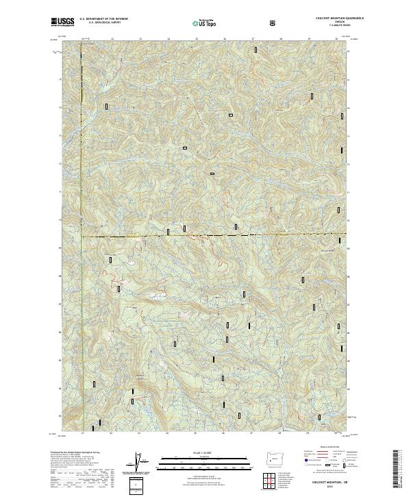 Chilcoot Mountain topographic map thumbnail