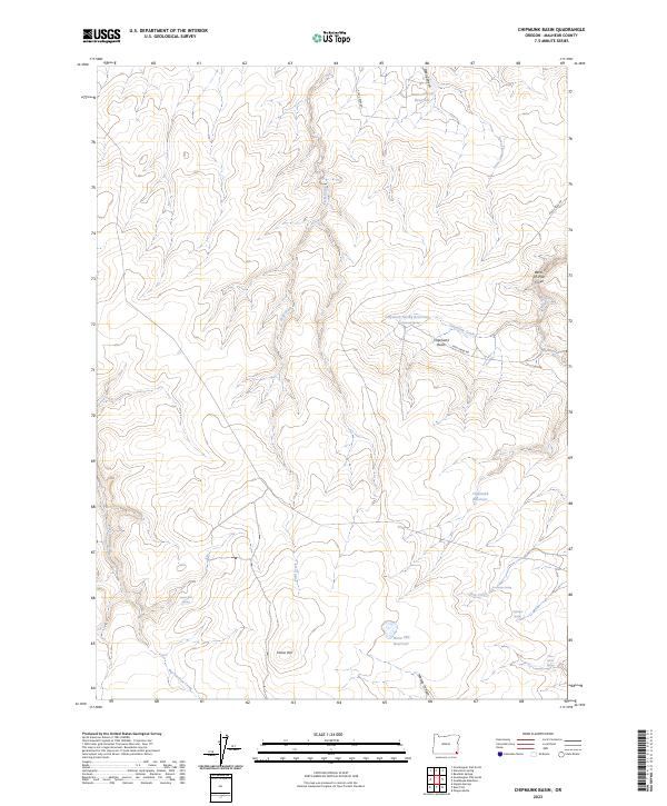 Chipmunk Basin topographic map thumbnail
