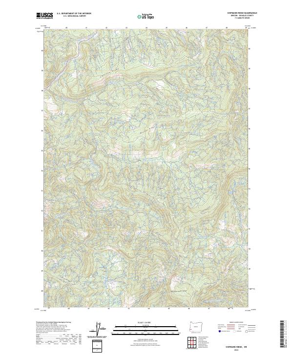 Chipmunk Ridge topographic map thumbnail