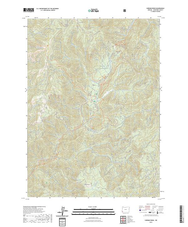 Chrome Ridge topographic map thumbnail