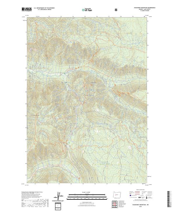 Chucksney Mountain topographic map thumbnail
