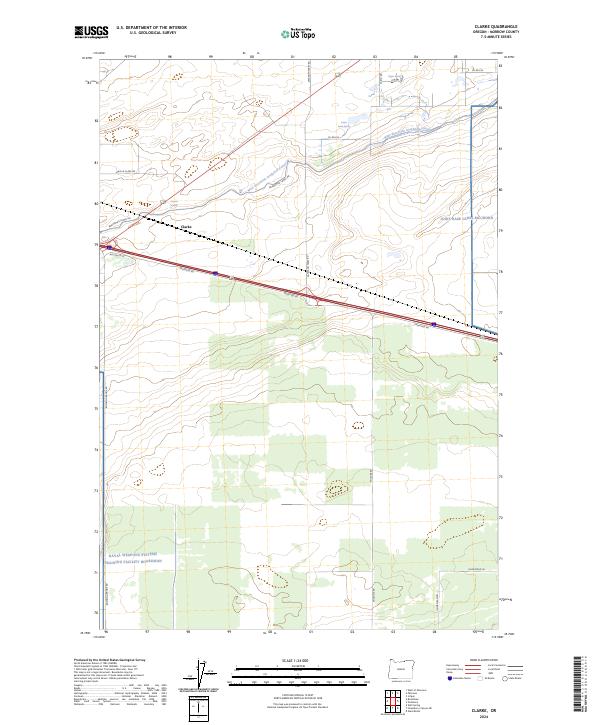 Clarke topographic map thumbnail