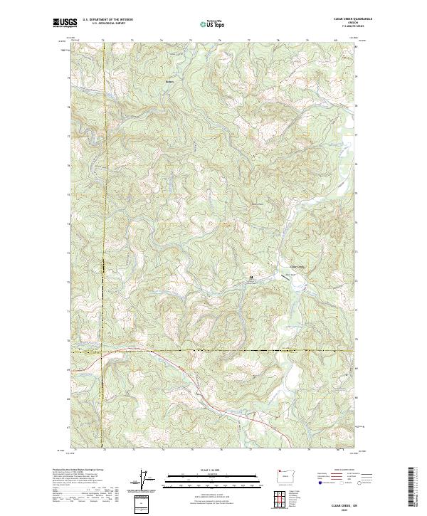 Clear Creek topographic map thumbnail
