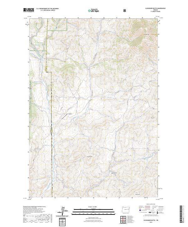 Clevenger Butte topographic map thumbnail