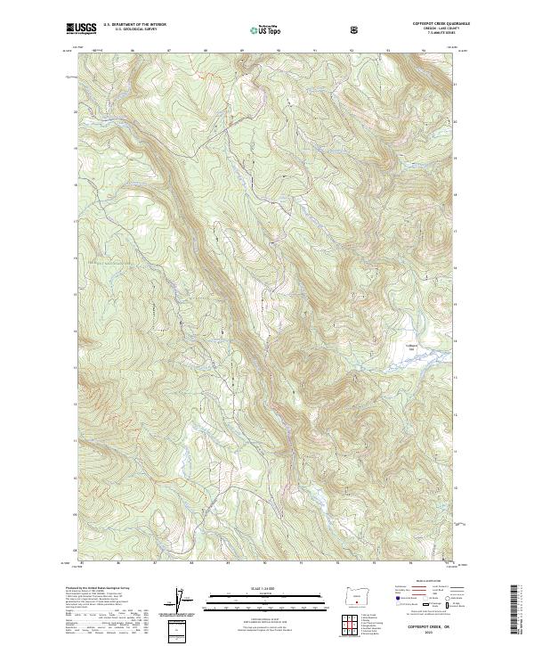 Coffeepot Creek topographic map thumbnail