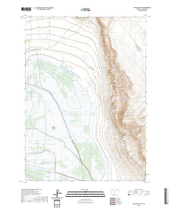 Coglan Buttes topographic map thumbnail