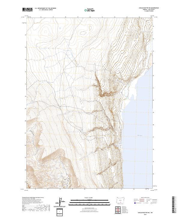 Coglan Buttes NE topographic map thumbnail