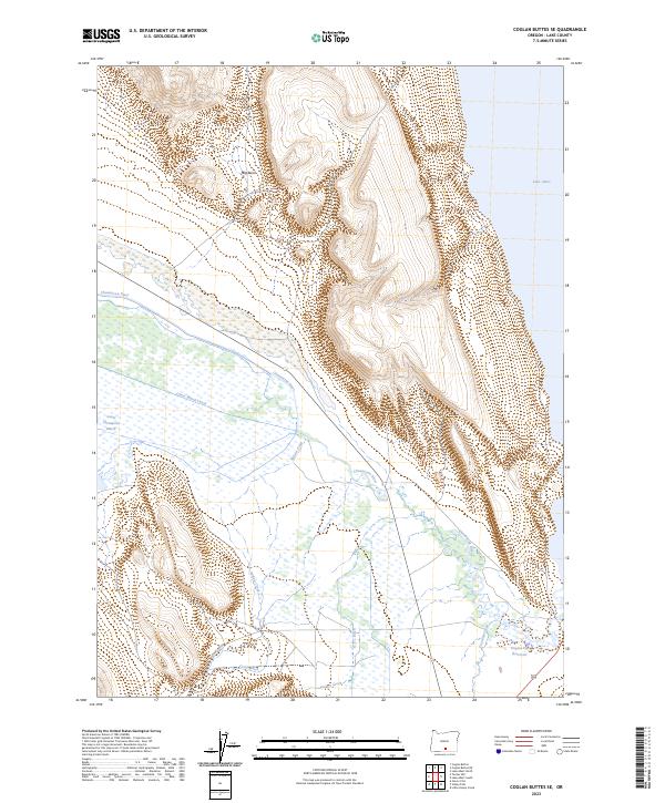 Coglan Buttes SE topographic map thumbnail