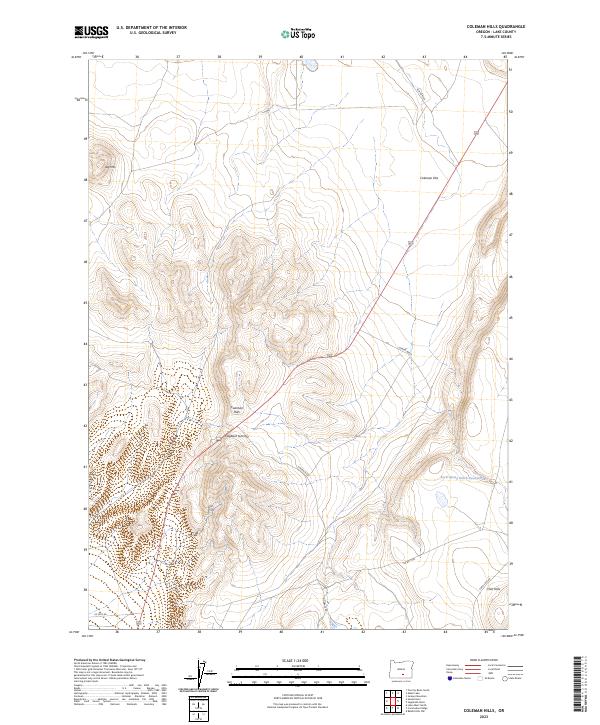 Coleman Hills topographic map thumbnail