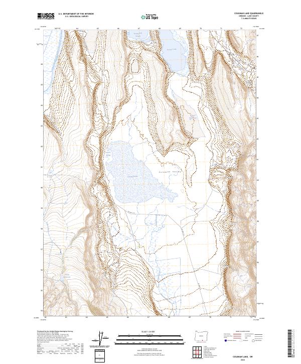 Coleman Lake topographic map thumbnail