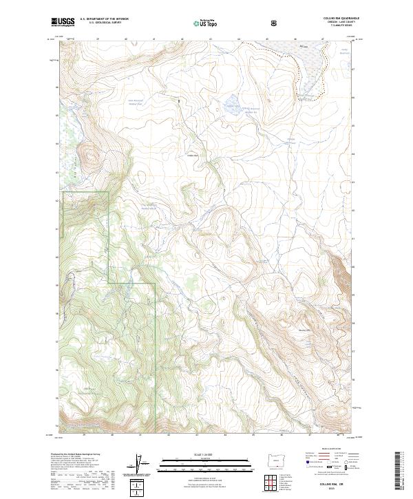 Collins Rim topographic map thumbnail