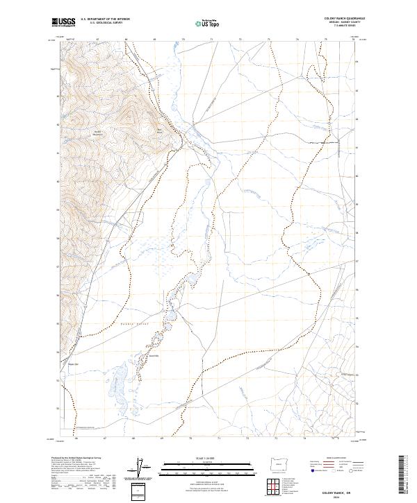 Colony Ranch topographic map thumbnail
