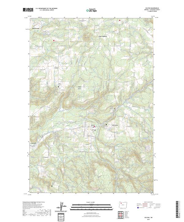 Colton topographic map thumbnail