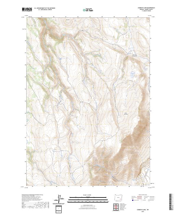 Comegys Lake topographic map thumbnail
