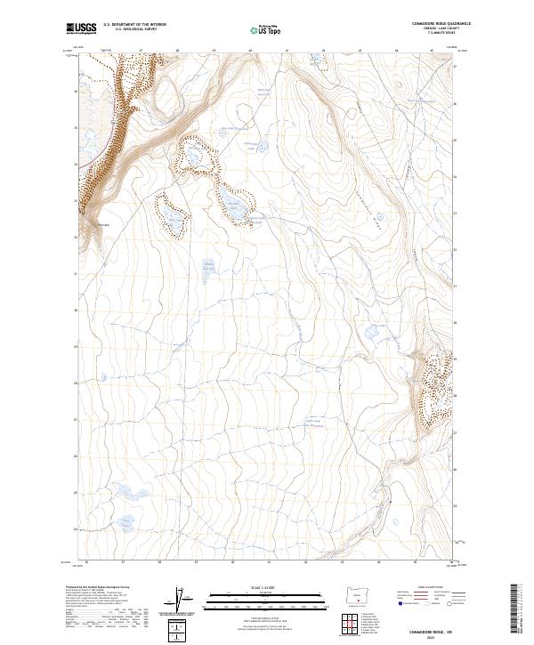 Commodore Ridge topographic map thumbnail
