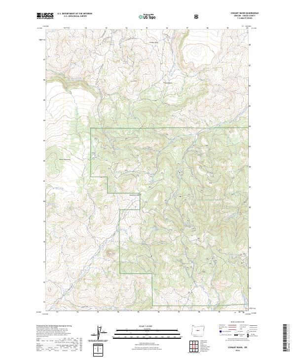 Conant Basin topographic map thumbnail