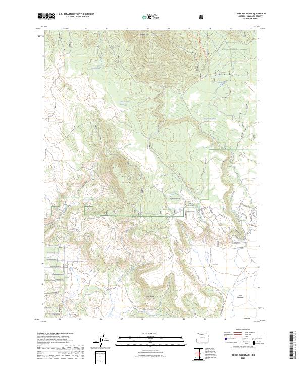 Cooks Mountain topographic map thumbnail