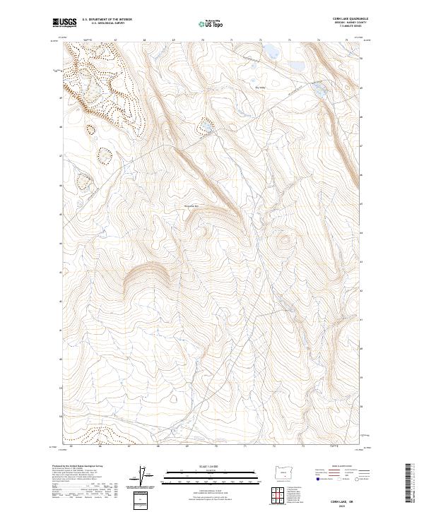 Corn Lake topographic map thumbnail