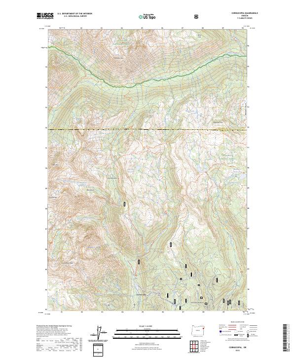 Cornucopia topographic map thumbnail