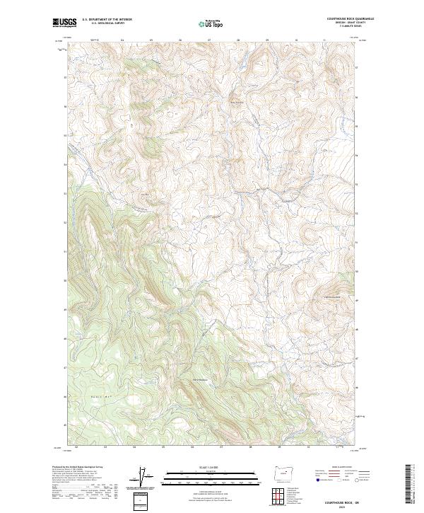 Courthouse Rock topographic map thumbnail