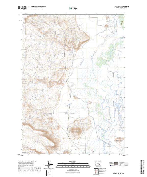 Coyote Buttes topographic map thumbnail