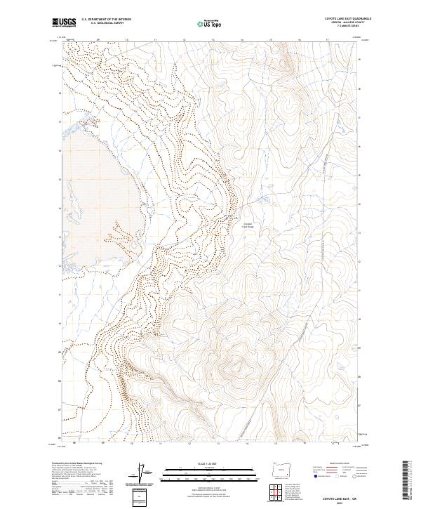 Coyote Lake East topographic map thumbnail