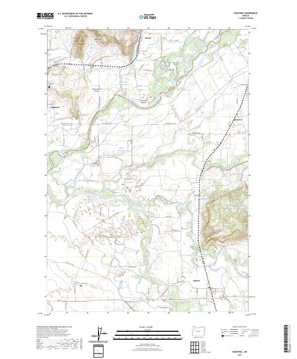 Crabtree topographic map thumbnail