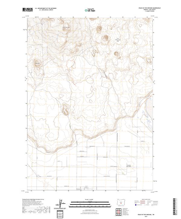 Crack In The Ground topographic map thumbnail