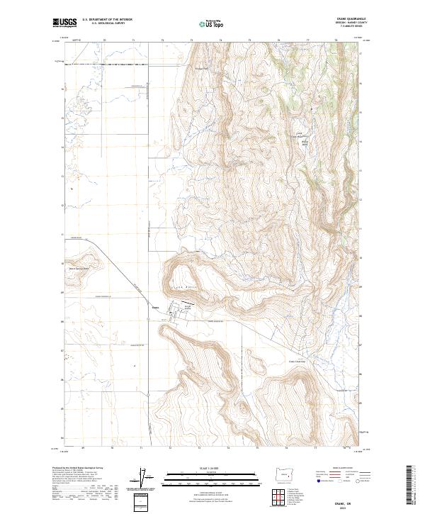 Crane topographic map thumbnail