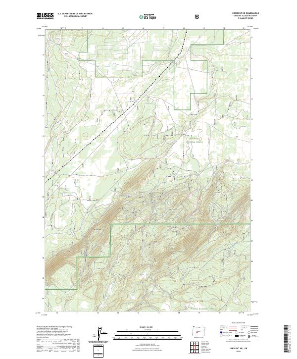 Crescent NE topographic map thumbnail