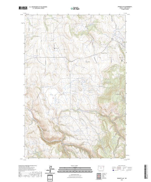 Cricket Flat topographic map thumbnail