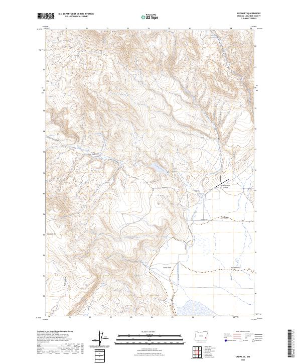 Crowley topographic map thumbnail